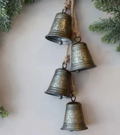 Chic Antique Ranke med 4 klokker* Julepynt|Jul