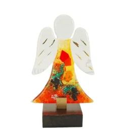 Maria Laach Rød glasengel på fod* Engle|Bolig