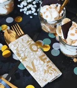 MeAndMyHouse Servietter med guldtryk: Love & Hope* Servietter Og Pynt|Papirvarer