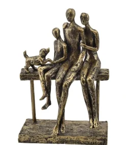 La Vida Skulptur Familie med et barn og hund* Figurer & Skulpturer|Bolig