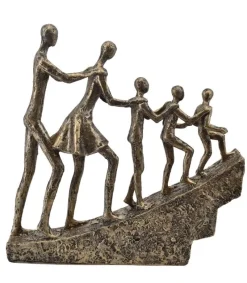 La Vida Skulptur Familie med tre børn på bakke* Gave-ideer|Mors Dag