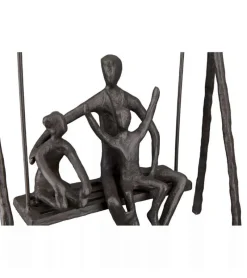 Gilde Skulptur, Far gynger med børn* Gave-ideer|Figurer & Skulpturer