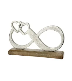 Gilde Skulptur med evighedstegn og to hjerter* Gave-ideer|Bryllup