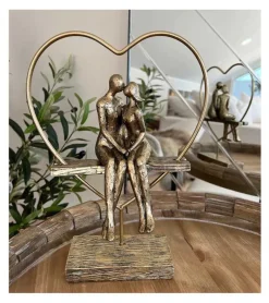 La Vida Skulptur, Par siddende i hjerte, 31 cm* Gave-ideer|Bryllup