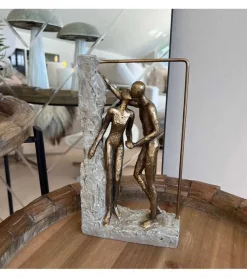 La Vida Skulptur, Par under bue, Guld, 25 cm* Gave-ideer|Bryllup