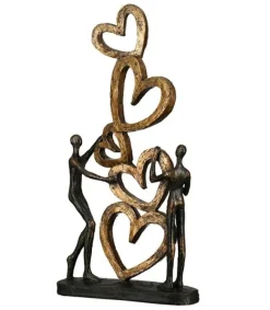 Gilde Skulptur: Vi bygger kærlighed, 5 hjerter* Mors Dag|Gave-ideer