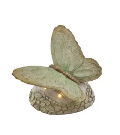 La Vida Sommerfugl på sten m. LED* Kirkegården|Sorg-bearbejdning