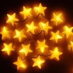 Caracol STJERNER, LED Lyskæde med 20 lys, Hvid*Børn Gave-ideer|Barnedåb