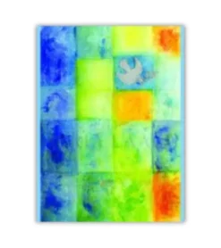 Maria Laach Stort dobbeltkort, Helligåndsdue i blåt med kuvert* Kort|Papirvarer