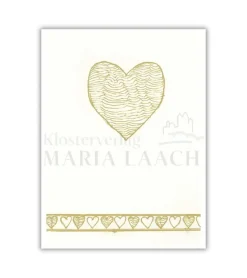 Maria Laach Stort dobbeltkort, Hjerte, naturpapir* Gave-ideer|Kort